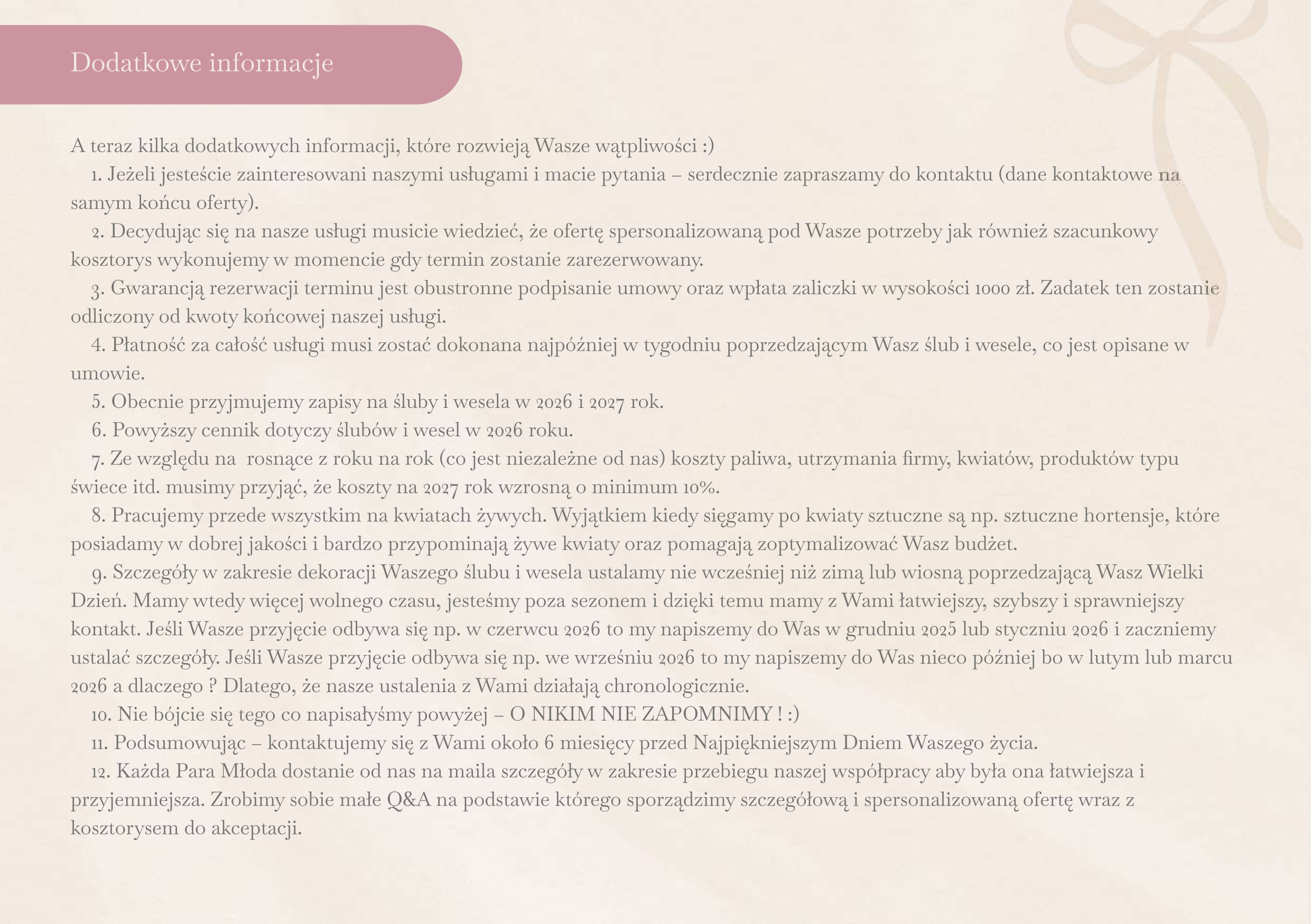 Piękne Chwile Dekoracje